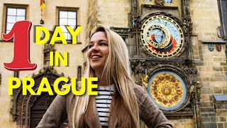 Prague in 1 Day Itinerary  StepByStep Guide  FREE MAP [upl. by Alysia573]