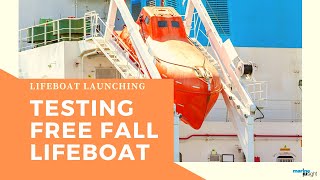 Free Fall Lifeboat Launching Video [upl. by Ykcim]