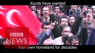 Turkey amp Kurds Explained in 70 seconds  BBC News [upl. by Fernando]