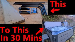 Installing a Cover Lifter for Hot Tub or Spa [upl. by Nerha]