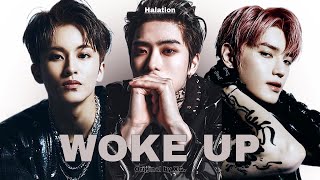 AI COVER  NCT U Jaehyun Taeyong Mark WOKE UP 가사해석 [upl. by Alad369]