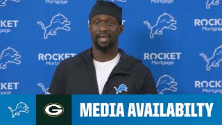 Detroit Lions players meet with the media  2024 NFL Regular Season Week 9 Lions at Packers [upl. by Ennairrac]