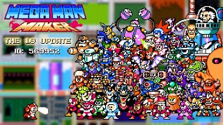 Mega Man vs All Bosses  Mega Man Maker 19 Update [upl. by Ecyle]