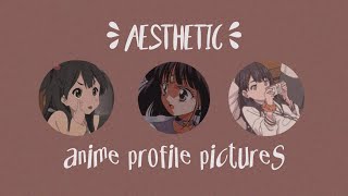 ☽ 45 aesthetic anime profile pictures ☾ [upl. by Ahserak380]