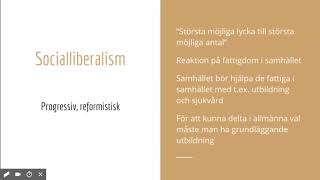 Politiska ideologier  Liberalism [upl. by Harmonia54]