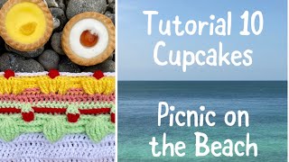 Tutorial 10 Cupcakes on our Picnic on the Beach Blanket [upl. by Sile56]