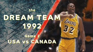 Dream Team 1992 quotReturn to Olympusquot Game 2 USA vs CANADA FULL GAME HIGHLIGHTS [upl. by Stilwell]