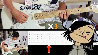 CLINT EASTWOOD Gorillaz Guitar Tutorial  Tab [upl. by Thgiwd]