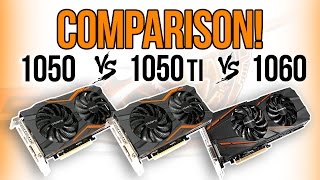 Best Budget GPU GTX 1050 vs 1050 Ti vs 1060 [upl. by Grosz]