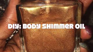 DIYBronzeGlo Shimmer Body Oil spray  SLVixxen [upl. by Airasor]