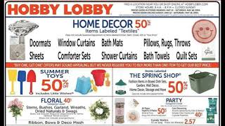 Hobby Lobby Weekly Ad May 12 – May 18 2024 [upl. by Orelie]