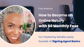 Become an Online Notary with 0 Monthly Fees on the OneNotaryus Platform [upl. by Erasmus]