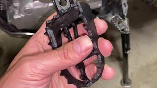 Yamaha XT250 DMO Foot Pegs Installation [upl. by Ayalahs]