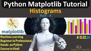 Matplotlib Histogram  Matplotlib Tutorial in Hindi Part4  Machine Learning Tutorial 010304 [upl. by Divadnahtanoj]