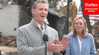 JUST IN Gov Gavin Newsom Announces New Phase Of Wildfire Cleanup In Los Angeles California [upl. by Marna784]