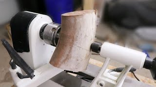 Wood Turning a Log into a Bowl [upl. by Shiri809]