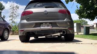 MK7 Golf R Single Exit Exhaust [upl. by Shandeigh]