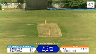 CBT U14 VS RCA MSR CRICKET ACADEMY [upl. by Behlke]