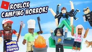 ROBLOX Welcome to Bloxburg Camping Crew and Spider Build a Figure Review [upl. by Millicent]