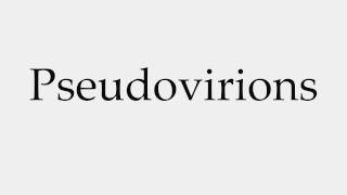 How to Pronounce Pseudovirions [upl. by Nirat]