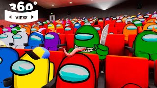 360 Among Us Cinema Hall Impostor Kill POV [upl. by Leidgam984]