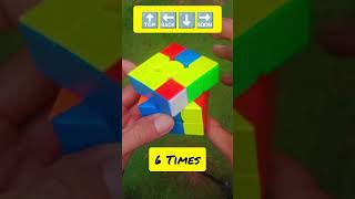 How to solve a 3x3 rubiks cube easy rubikscube shorts cube [upl. by Kenn]