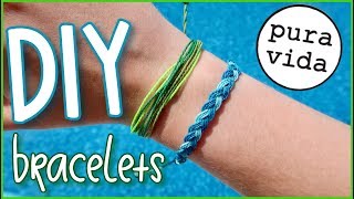 DIY Pura Vida bracelets easyinexpensive vsco inspired [upl. by Triley]