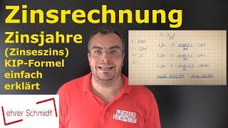 Zinsrechnung  Zinseszins berechnen Berechnung Jahr für Jahr  Mathematik  einfach erklärt [upl. by Ahsata]