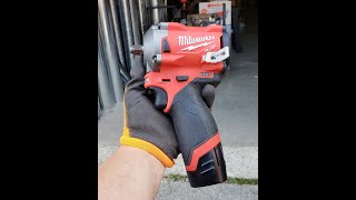 Milwaukee M12 Stubby impact in action [upl. by Clauddetta]