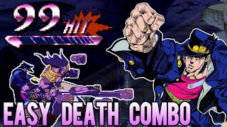 Jotaros Easiest Death Combo Guide  JoJo HFTF [upl. by Julietta634]