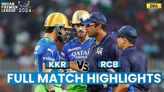 KKR vs RCB Full Match Highlights Andre Russell Shines Kolkata Beats Bengaluru By 1 Run  IPL 2024 [upl. by Katrina]