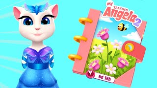 My Talking Angela 2 Spring Sticker Book Gameplay Walkthrough Episode 242 [upl. by Mixie]