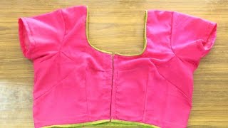 Simple Blouse MeasurementCuttingStitching [upl. by Lacram]