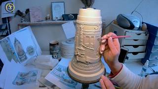 Beer stein – From Scratch – How it’s made – authentic German [upl. by Lenad]