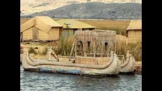 Islas flotantes de LOS UROS en LAGO TITICACA [upl. by Elia]