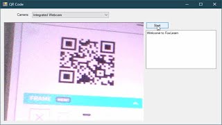 C Tutorial  QR Code Scanner using Webcam in C  FoxLearn [upl. by Hays65]