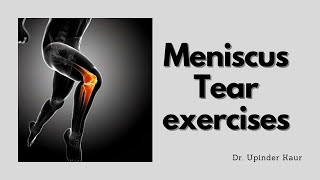 Meniscus tear exercises [upl. by Ku]