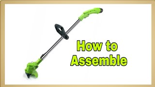 How to Assemble Cordless Electric Lawn MowerGrass Cutter [upl. by Hackathorn]