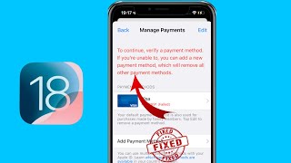 To Continue Verify Your Payment Method on iPhone – How to Fix It Fast [upl. by Reddy]