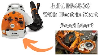 Repair Stihl BR 450C Electric Start Backpack Blower [upl. by Ynaffik]