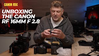 Unboxing the Canon RF16 mm F2 8 STM lens [upl. by Seftton]