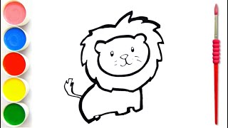 How To Draw a Lions Face Step By Step  Easy Drawing Tutorial [upl. by Criswell]