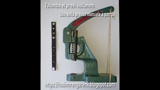 Zımba makinası kullanımı  Use of a stapler Tulumba el presi kullanımı  Use of pump hand press [upl. by Marcela103]