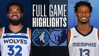 TIMBERWOLVES at GRIZZLIES  FULL GAME HIGHLIGHTS  December 8 2023 [upl. by Anewor]