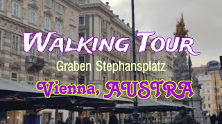 Walking Tour at Graben StephansplatzVienna AUSTRIA 🇦🇹 [upl. by Whittaker527]