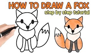 How to Draw a Fox [upl. by Stearn]