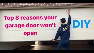 How to fix a garage door that won’t open or close [upl. by Atelra]