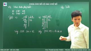 Toán 4 Chia cho số có hai chữ số [upl. by Liagabba]