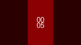 10 second portrait SD video with dark red background and 4 digit countdown 🕒️ [upl. by Hosfmann43]