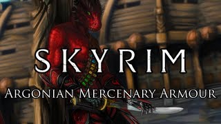 Skyrim Mod Argonian Mercenary Armour [upl. by Newberry]